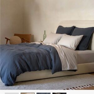 Parachute Navy Linen Duvet Cover - King/Cal King